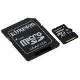 Card memorie microSDHC 128GB Kingston 128GB microSDXC Canvas Select 80R CL10 UHS-I Card + SD Adapter